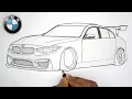 BMW M3 F80 Car Drawing How to Draw BMW