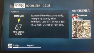 Local on the 8s stormy today in Rochester NY