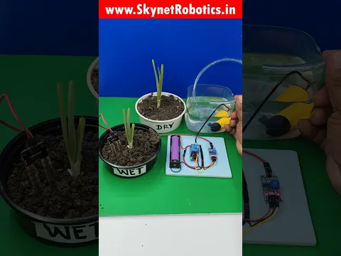 low budget project for School college exhibition smart irrigation system #irrigation #project