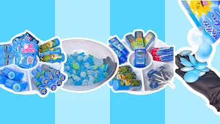 Blue Candy Only ASMR Compilation Satisfying Candy s