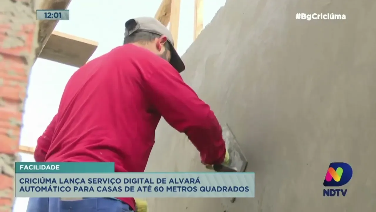 Criciúma lança serviço digital de alvará automático para casas de até 60 metros quadrados