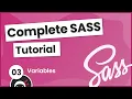 SASS Tutorial build your own CSS library - Variables
