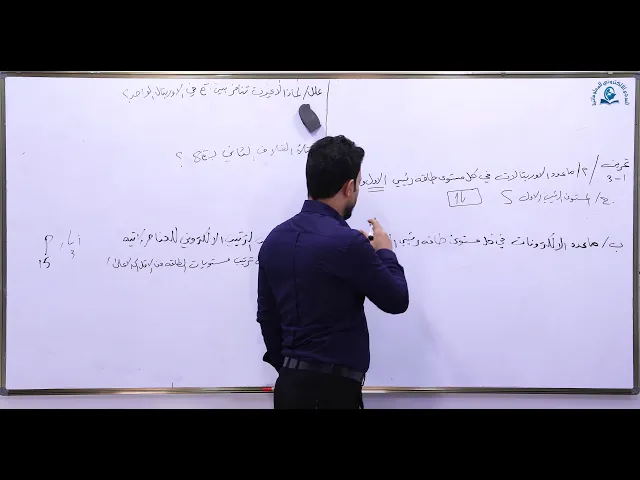 ⁣مادة الكيمياء للصف الثالث المتوسط: الترتيب الالكتروني
