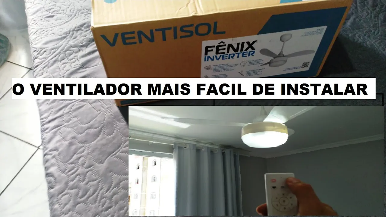 O VENTILADOR DE TETO MAIS FACIL DE INSTALAR