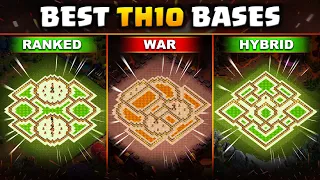 UNBEATABLE TH10 Base Layouts! Anti Giant Arrow | War, Ranked & Hybrid + Copy Link