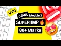 OOPS with JAVA MODULE 3 SUPER IMPORTANT BCS306A MODEL PAPER SOLUTIONS PASSING PACKAGE