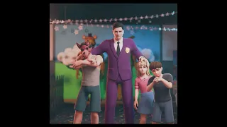 William Afton Gets Photo With FNaF Animatronics Children Flashback 