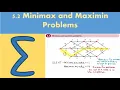 5 2 Minimax and maximin problems Decision 2 - Chapter 5 Dynamic programming