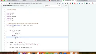 HackerRank Python Solutions - Sparse Arrays