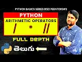 Python Arithmetic Operators In Telugu Part 3 Operators In In Telugu