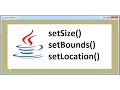 GUI APP-5 How to set Size and Alignment of a JFrame - java Swing