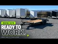 Bwise EH18-10-ELE 18 Low-profile equipment trailer 9 990 lb GVWR