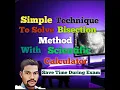 Solve Bisection Method On Calsi Numerical And Statical Method Engineering Mathematics