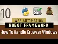 Part10-Browser related Keywords Robot Framework Go To Go Back Get Location
