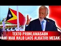 TEXTO PROKLAMASAUN NEE AMI MAK HALO LAOS MARI MESAK‼️