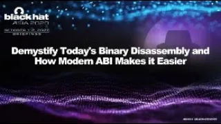 Demystify Today s Binary Disassembling and How Modern ABI Makes it Easier