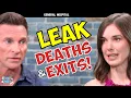 General Hospital Two DEATHS One EXIT Major RETURNS Ahead Soap Dirt GH