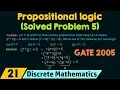 Propositional Logic Solved Problem 5