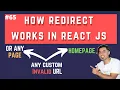 Redirect in React Router 404 Error Page Redirect to Homepage or Custom Page in React in Hindi 2020
