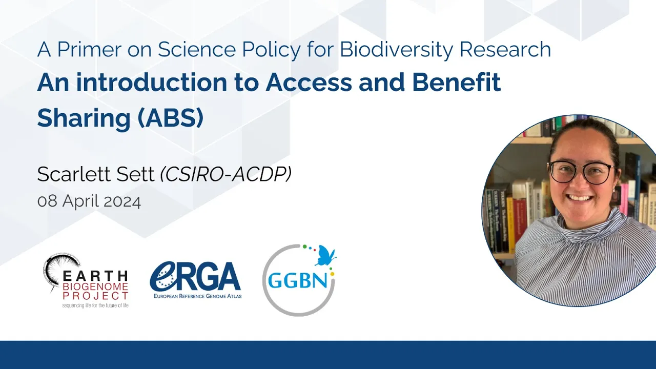 Scarlett Sett - An introduction to Access and Benefit Sharing (ABS) - 08.04.2024