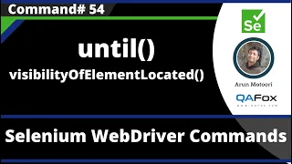 until and visibilityOfElementLocated Commands - Selenium WebDriver