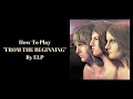 FROM THE BEGINNING - ELP GUITAR LESSON - CHORD DIAGRAMS ADDED