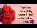 Best Thank you Reply for Birt ay wishes l short l whataap status l