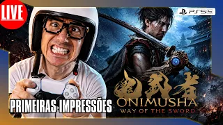 🎮🚨 AO VIVO - PRIMEIRAS IMPRESSÕES Onimusha: Way of the Sword no PS5 PRO #onimushawayofthesword