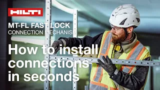How To Install Connections In Seconds Hilti MT FL Fast Lock 