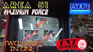 860 Atari AREA 51 MAXIMUM FORCE Combo Arcade Video Game TNT Amusements 