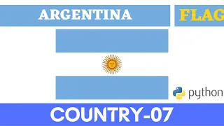 Argentina flag drawing using python