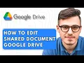 How To Edit Shared Document Google Drive 2025 Guide