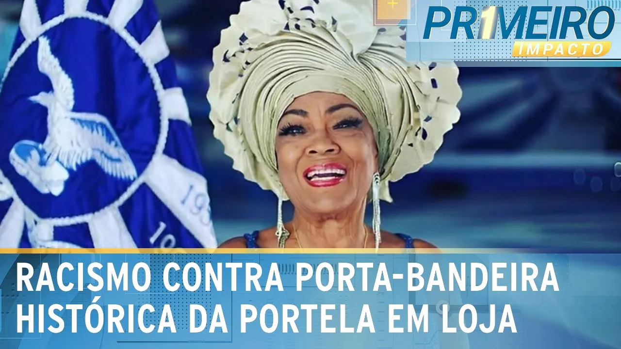 Porta-bandeira da Portela denuncia racismo em loja de aeroporto | Primeiro Impacto (24/11/23)