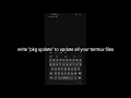Termux tutorial how to install python3 code lang and cmatrix random fun