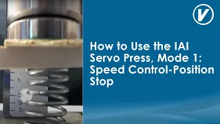 how to use the iai servo press mode 1 speed control position stop