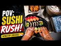 POV 40-Minute Sushi Rush NONSTOP Orders Sushi Worker POV