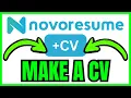 How To MAKE CV On Novoresume QUICK EASY 2026