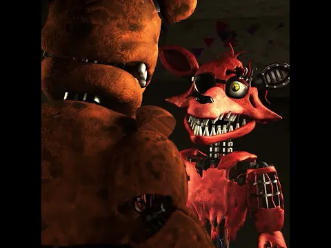 Withered Foxy inspects TJOC Ignited Toy Freddy (FNAF Animation)