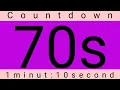 70 Seconds Timer With Relax Music 1Minut 10 second Timer 70secons Countdown Timer