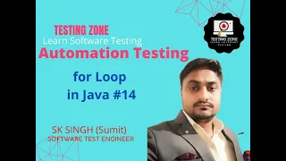 What is for loop in java Automation Testing full course Software testing by Sumit