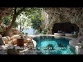 Download Lagu Peaceful Cave Jazz In Summer • Smooth Jazz Piano With Morning Ambience Seaside for Reading, Work