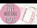5 Functional Planner Pages No Matter What Planner You Use