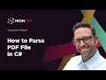 How to Parse PDF File in C IronPDF