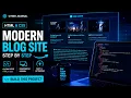 Building a Futuristic Cyberpunk Blog Website with HTML CSS Free Source Code
