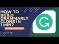 how to build grammarly clone in python Python Tutorial Grammarly