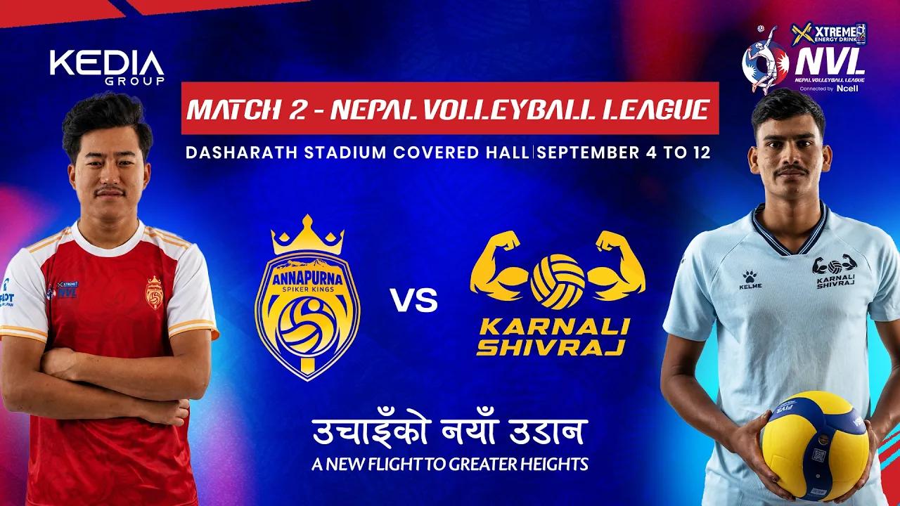 | Annapurna Spiker Kings vs Karnali Shivraj | Nepal Volleyball League | Match No.2