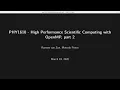 PHY1610 Scientific Computing Lecture 20 - OpenMP part 2