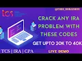 TCS CPA How to crack IRA for hard question Tricks to get incentives 40k IRA PRA CPA CODE DORAEMON