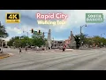 Rapid City South Dakota Walking Tour 2025 4K