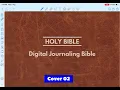 Digital Journaling Bible ASV Fully Hyperlinked PDF with Stickers Study Templates Reading Plan